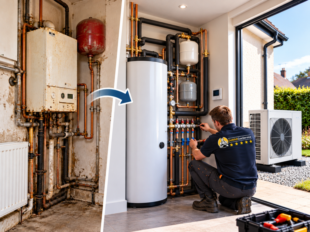 The Installation of heat pump